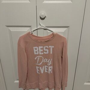 Justice Light Pink Graphic Sweatshirt